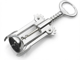 Tire-bouchon Pedrini à double levier chromé avec coupe-capsule