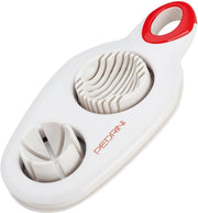 Coupe-œuf double fonction inox